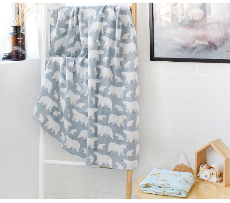 Organic Cotton Baby Swaddle Blanket